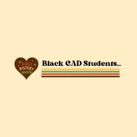 Flyer to recruit Black CAD Students for a survey. Photo of a heart with the words "BLACK HISTORY MONTH".