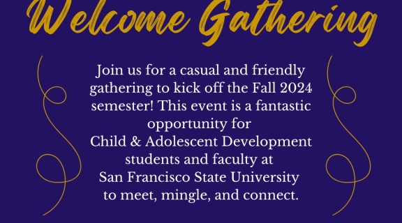 Flyer for CAD Welcome Gathering Flyer on 09.09.2024 in Library 121 from 12:30-3pm